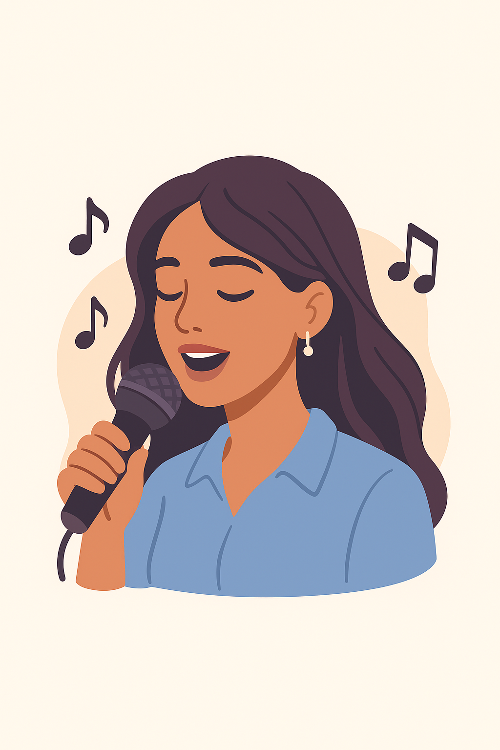 Cantando karaoke